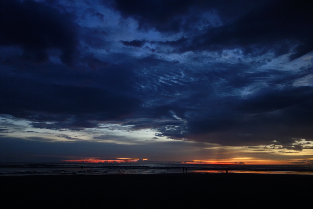 Sonnenuntergang am Playa Guiones